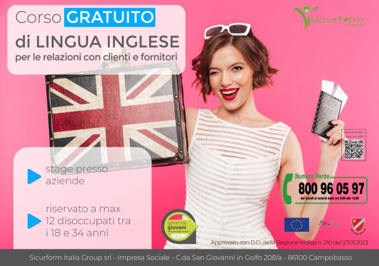 Corso GRATUITO di Lingua Inglese per gestire le relazioni con clienti, fornitori e partner commerciali – PROROGA TERMINI ISCRIZIONI