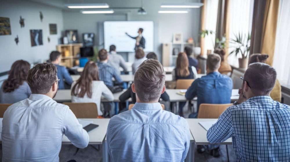 Persona che partecipa a un corso di formazione professionale Sicurform